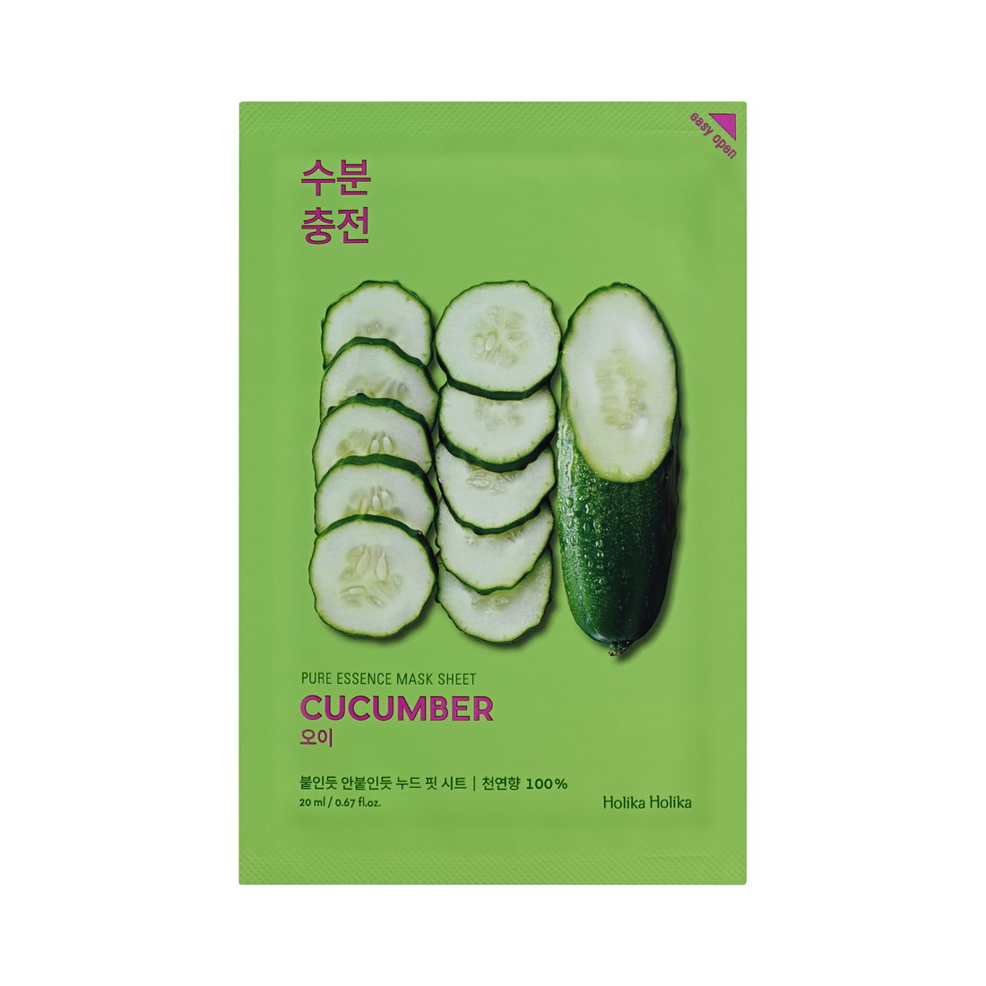 HOLIKA HOLIKA Pure Essence Mask Sheet - Cucumber