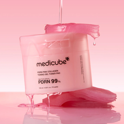 medicube PDRN Pink Collagen Toning Gel Toner Pad