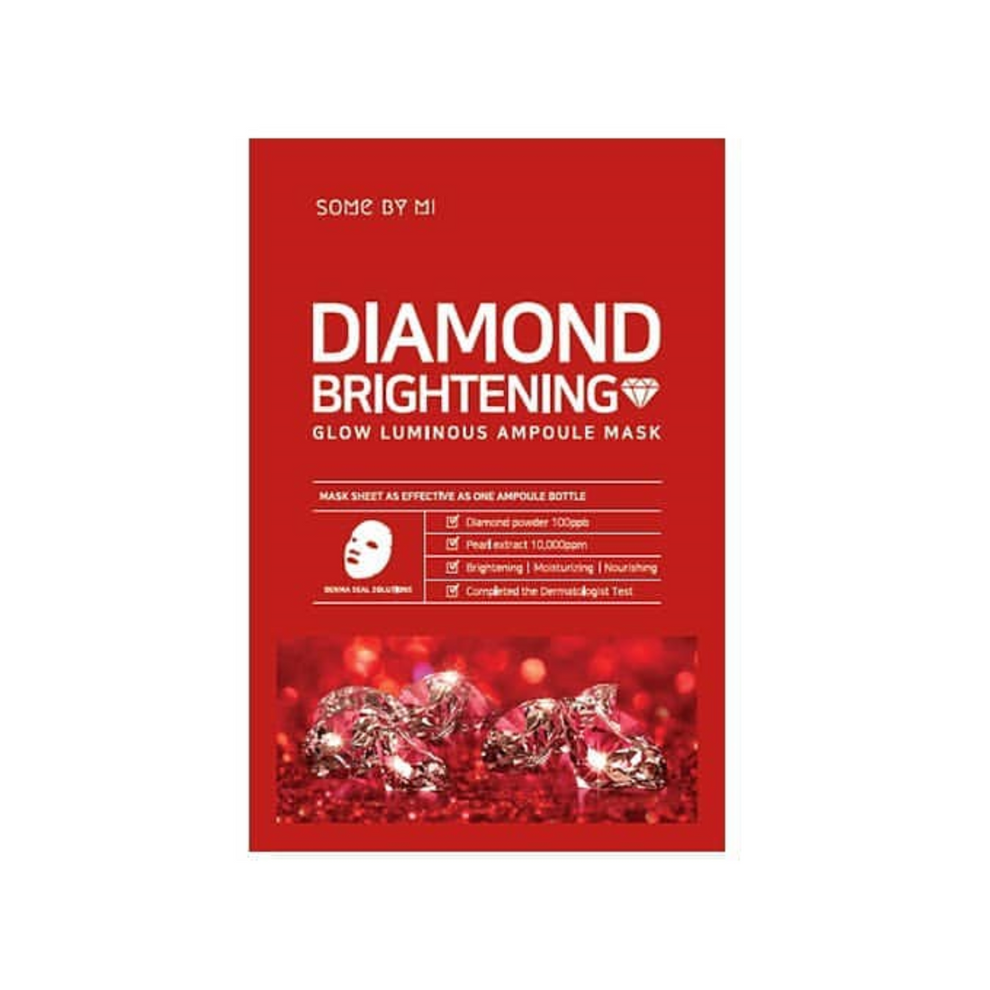 SOMEBYMI Diamond Brightening Calming Glow Luminous Ampoule Mask