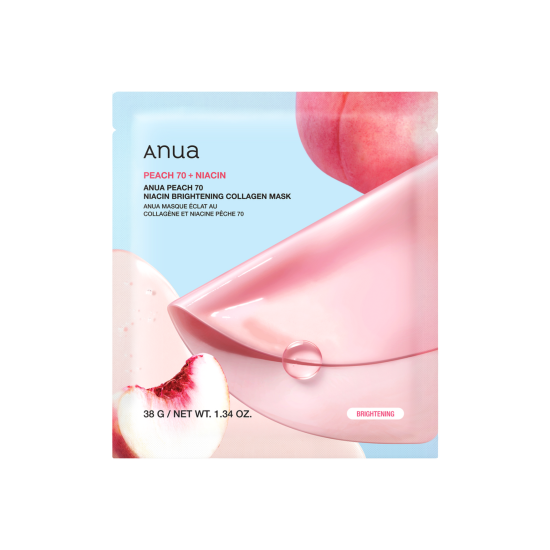 Anua Peach 70 Niacin Brightening Collagen Mask