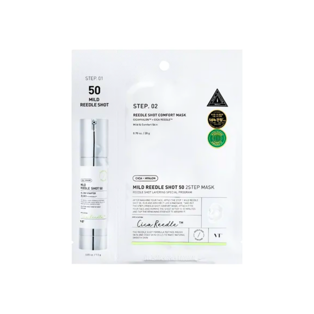 VT COSMETICS Mild Reedle Shot 50 2-Step Mask