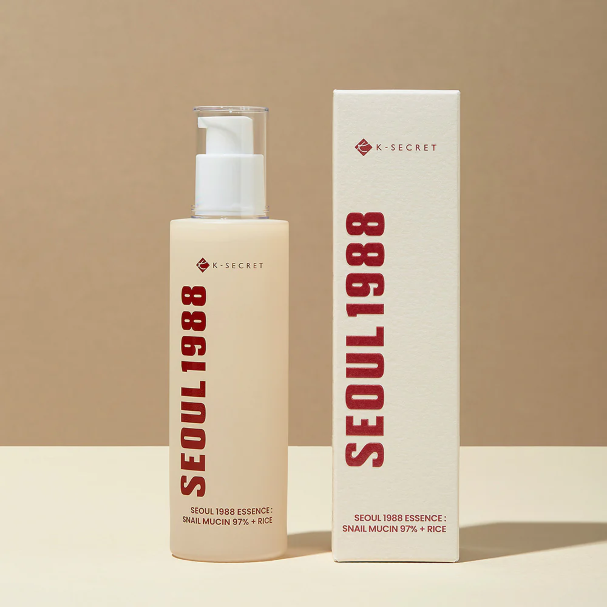 K-SECRET SEOUL 1988 Essence: Snail Mucin 97% + Rice 100ml