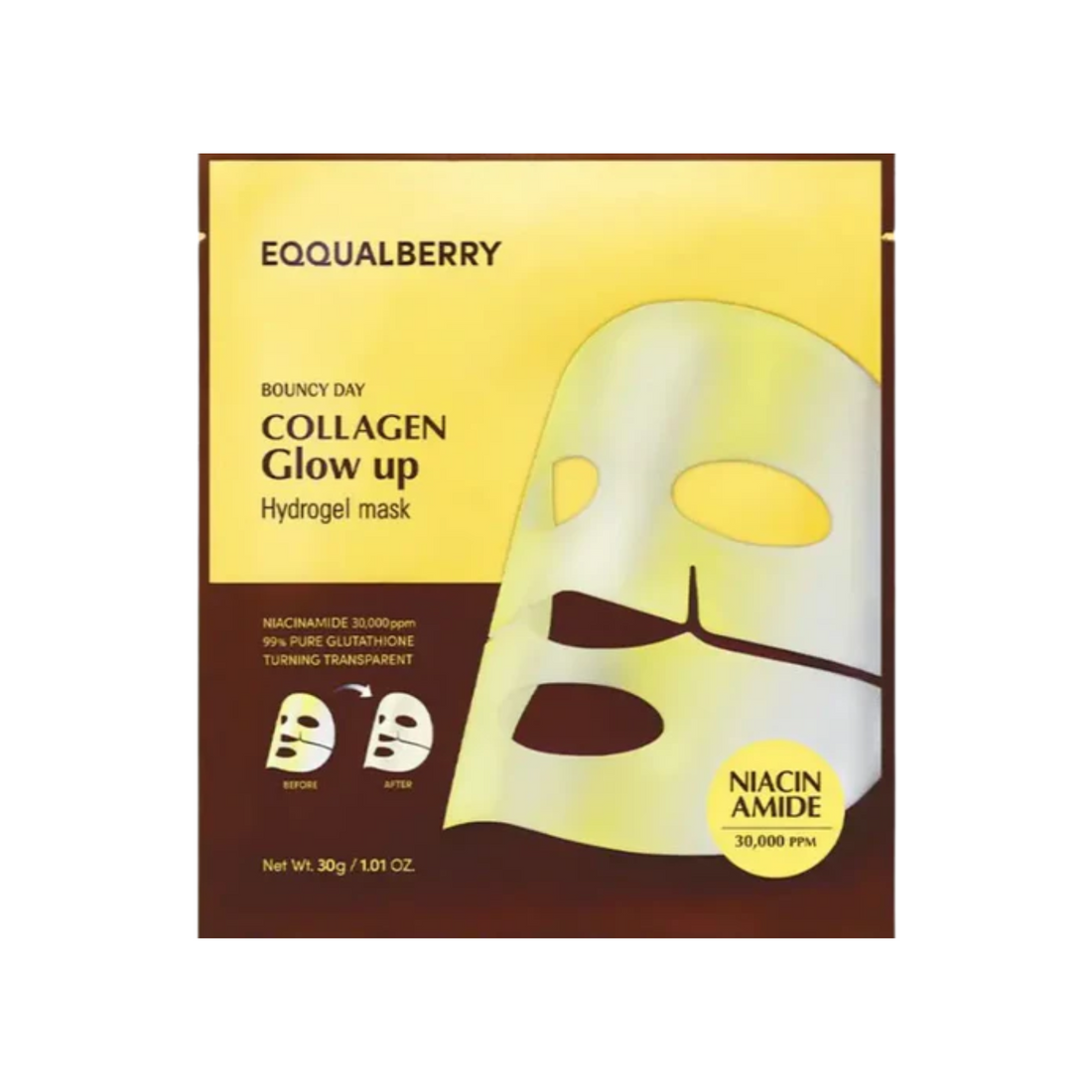 EQQUALBERRY Collagen Glow Up Hydrogel Mask