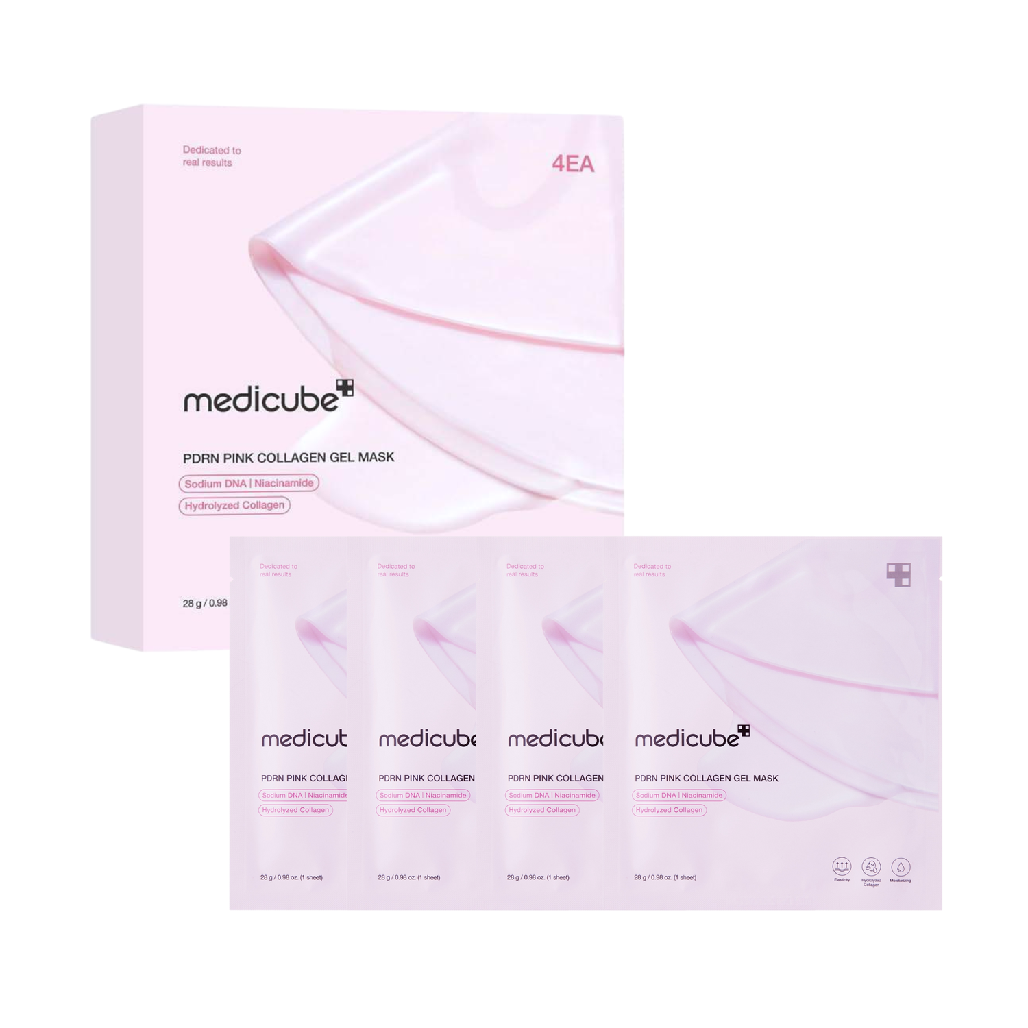 medicube PDRN Pink Collagen Jelly Gel Mask (4 pcs.)