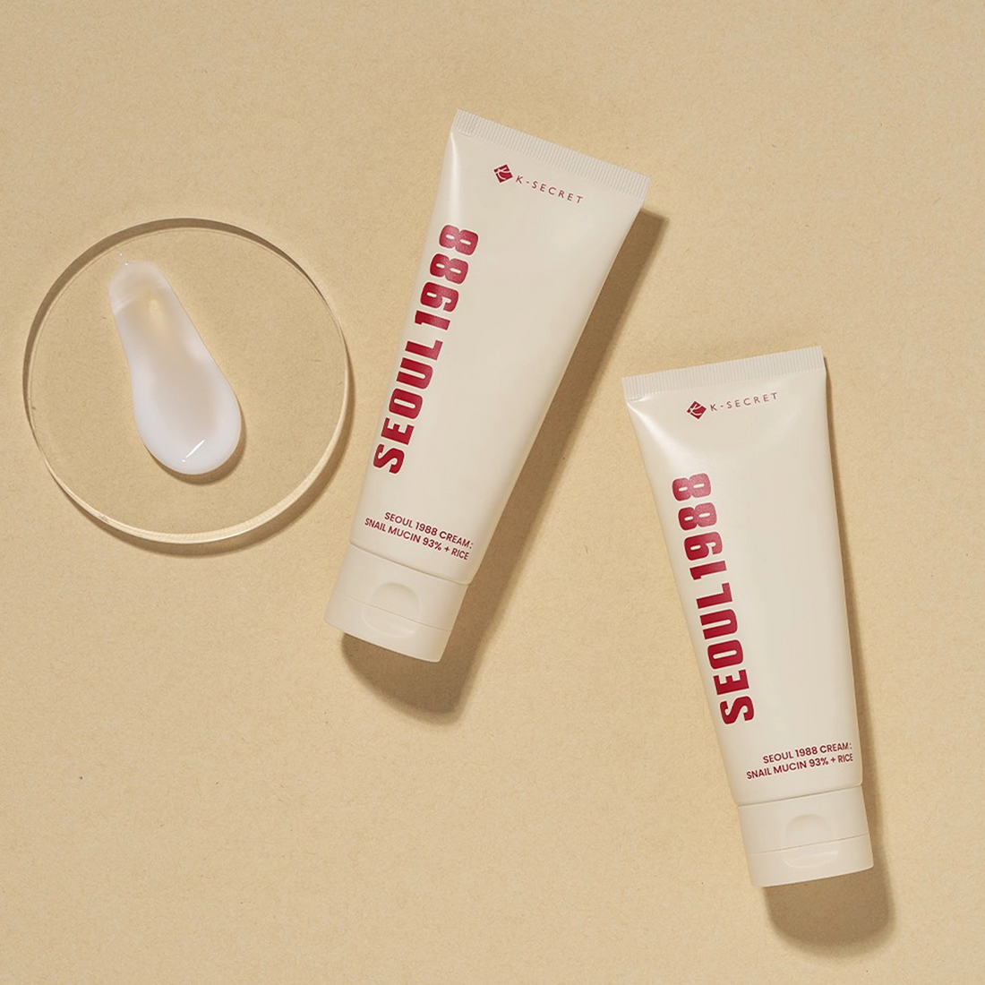 K-SECRET – SEOUL 1988 Cream : Snail Mucin 93 % + Rice 100ml