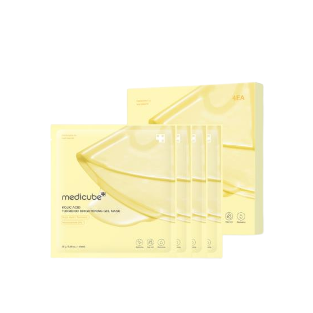 medicube Kojic Acid Turmeric Brightening Gel Mask (4 St.)