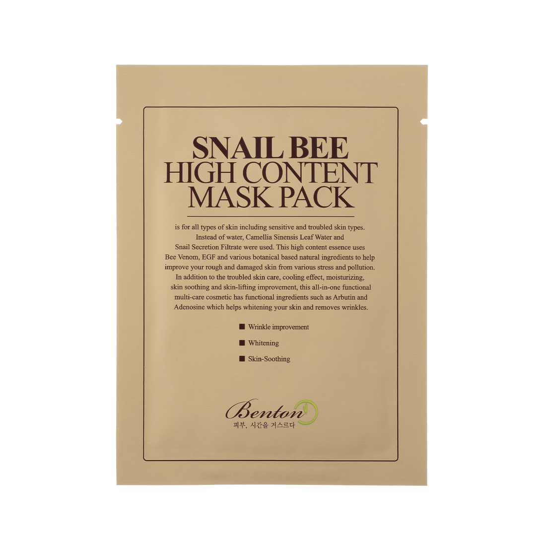 Benton Snail Bee High Content Mask Pack