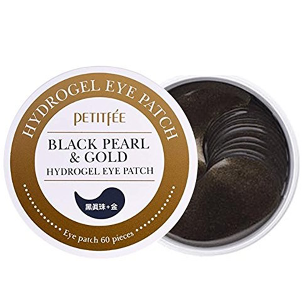 PETITFÉE Black Pearl &amp; Gold Hydrogel Eye Patch 60pc